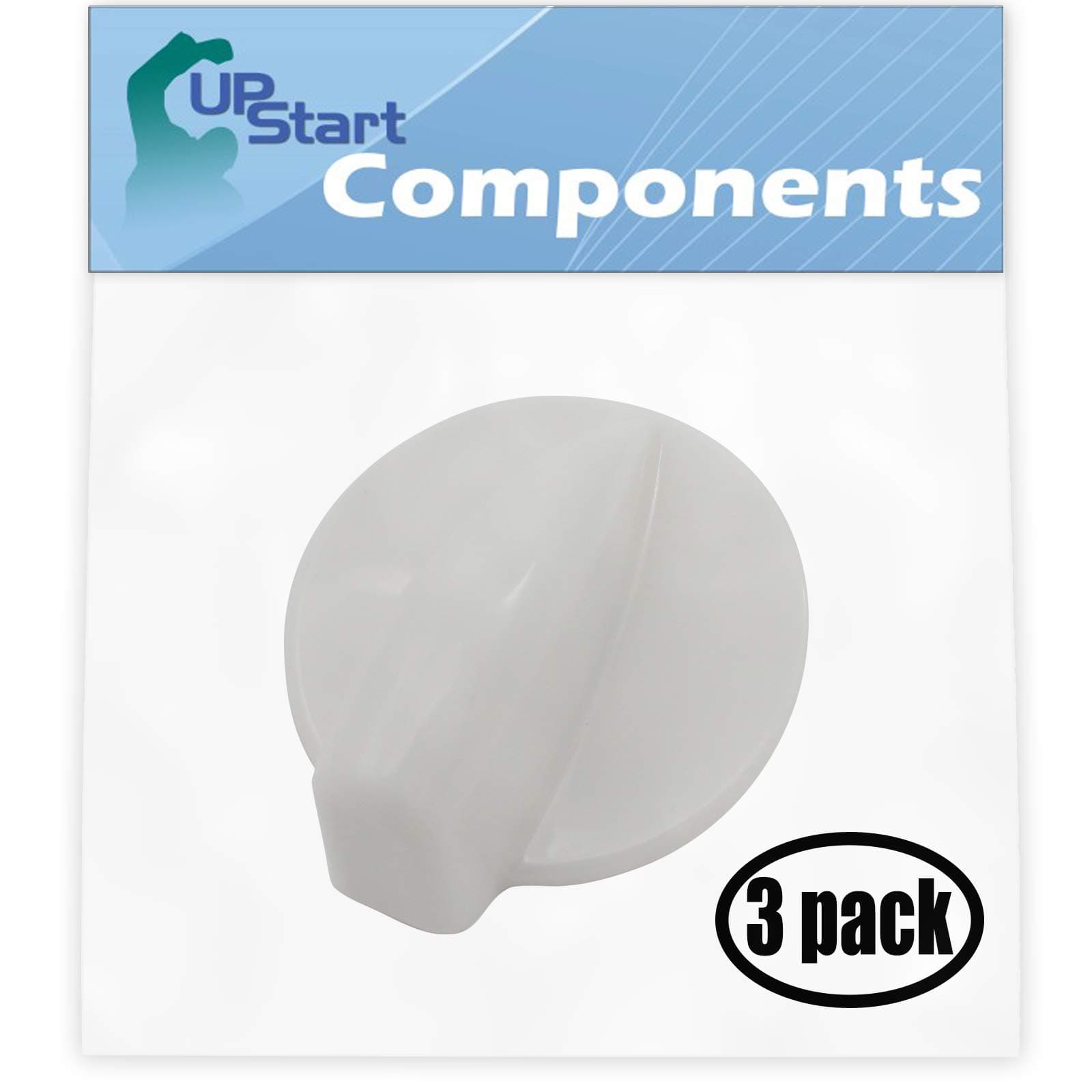 3 Pack Dryer Timer Knob WP8181965 Replacement for Whirlpool GHW9400PT4 Residential Washer