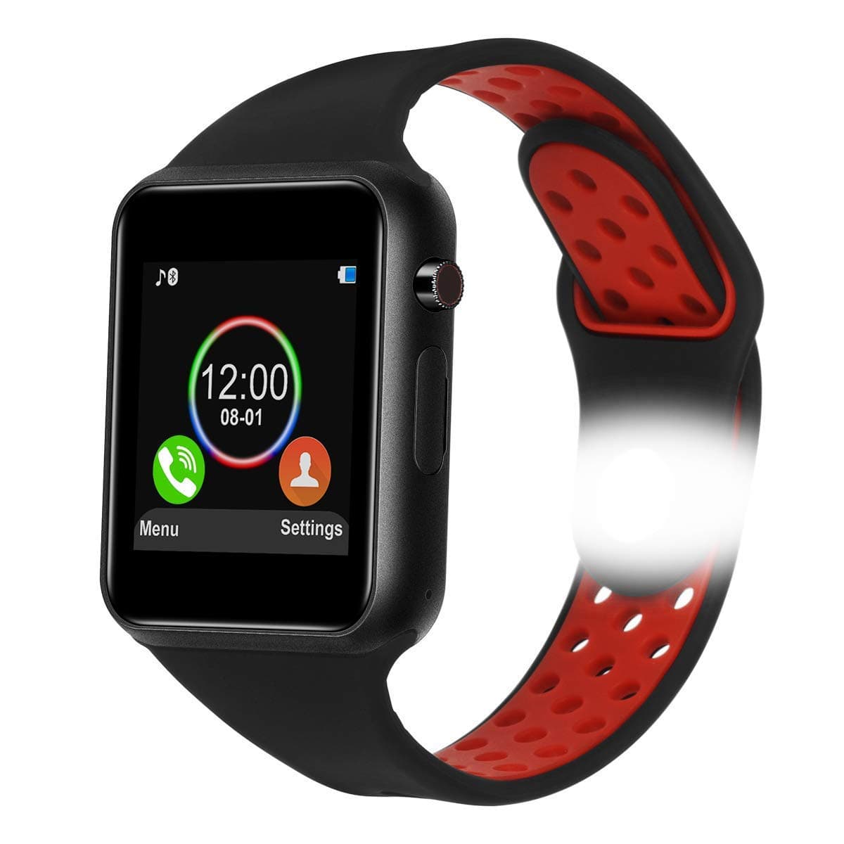 Smartwatch for Android Phones,HongTu Bluetooth Smart Watch Fitness Tracker with SIM TF Card Slot Camera Pedometer for iOS iPhone Android Samsung LG Women Men Kids