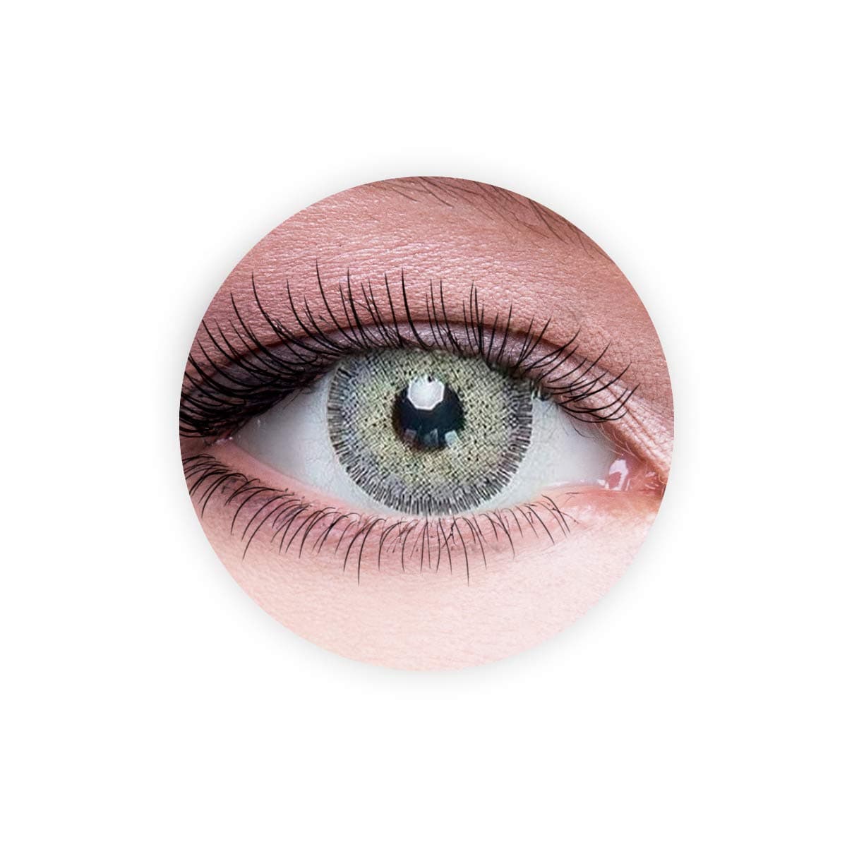 Dahab Lumirere Gray Contact Lenses, Unisex Dahab Cosmetic Contact Lenses, 9 Months Disposable- Eye Enlargement Collection, Lumirere Gray Color