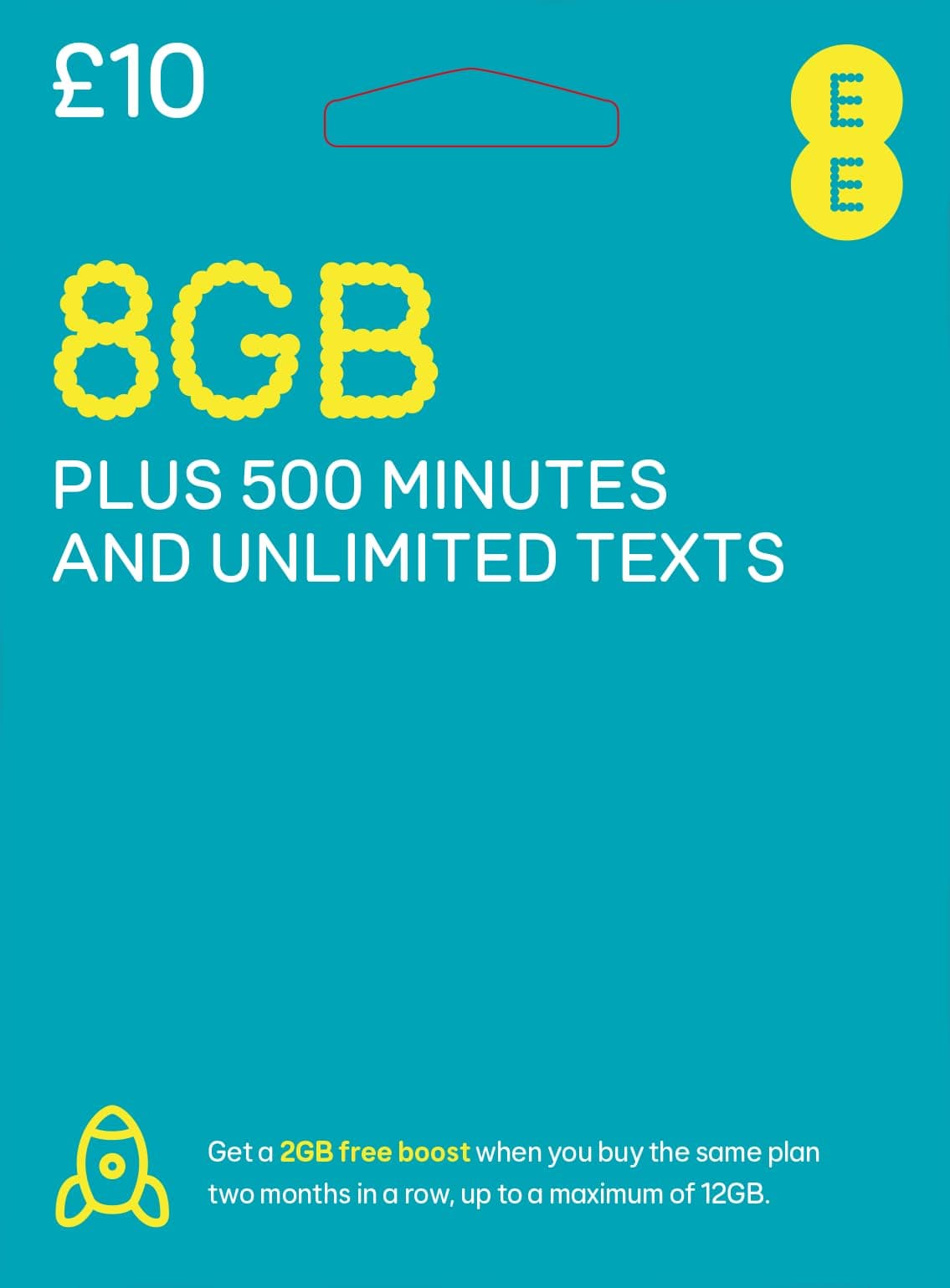 EE 10 Pound Data Pack Pay As You Go SIM