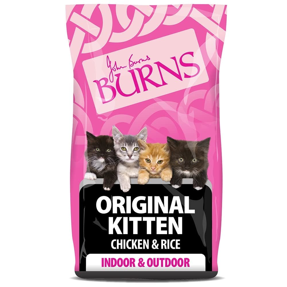 Burns Pet Nutrition Hypoallergenic Complete Dry Cat Food Kitten Chicken and Rice 2 kg