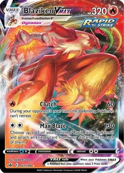Blaziken VMAX - 021/198 - Ultra Rare - Sword & Shield - Chilling Reign