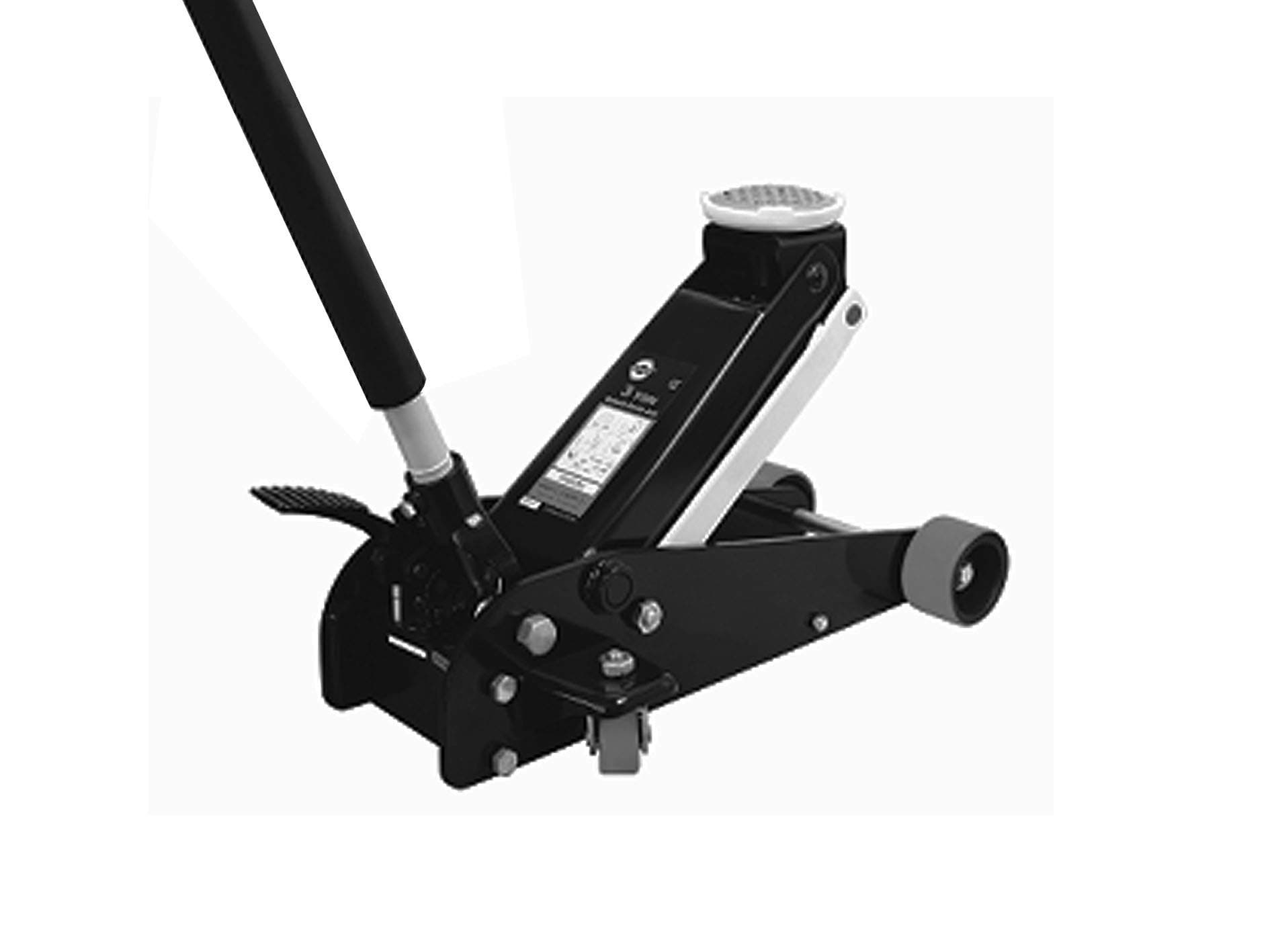 Omega T3000 3 Tonne Trolley Jack Heavy Duty Universal Joint Ton Twin Piston