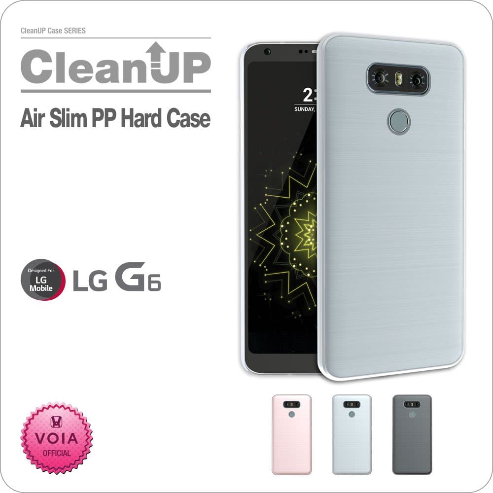 VOIA G6 Clean UP Air Slim PP Hard Case for LG G6 (Black)