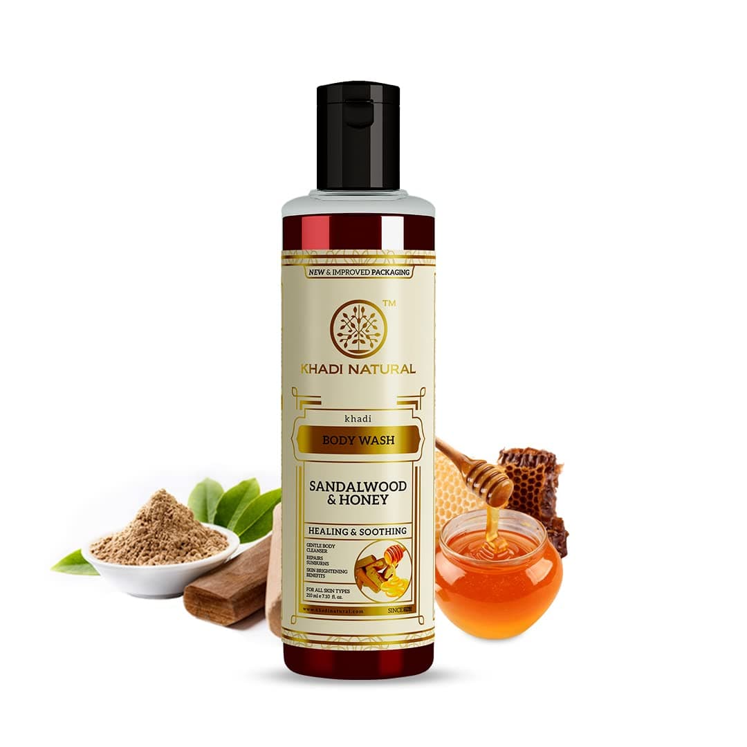 KHADI NATURAL SANDALWOOD & HONEY BODY WASH