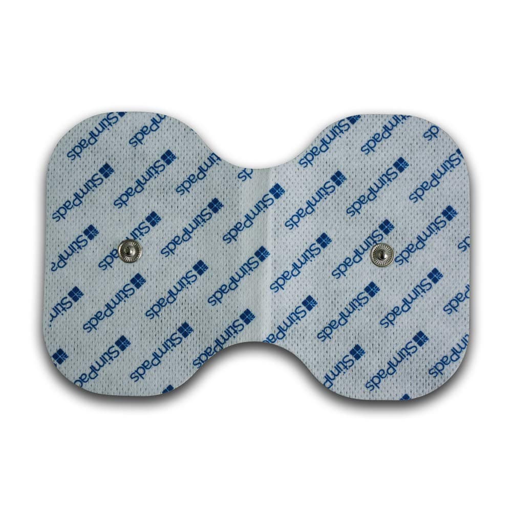 StimPads, Butterfly 95X150mm, High Performance, Long Life TENS/EMS Electrode with Universal 3.5mm Snap Connector