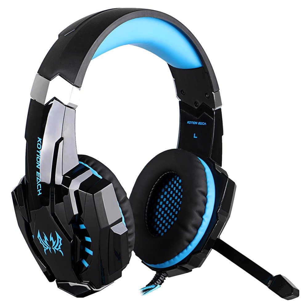 G9000 3.5mm Gaming Headphone Stereo Game Headset Noise Cancellation Earphone, Wired