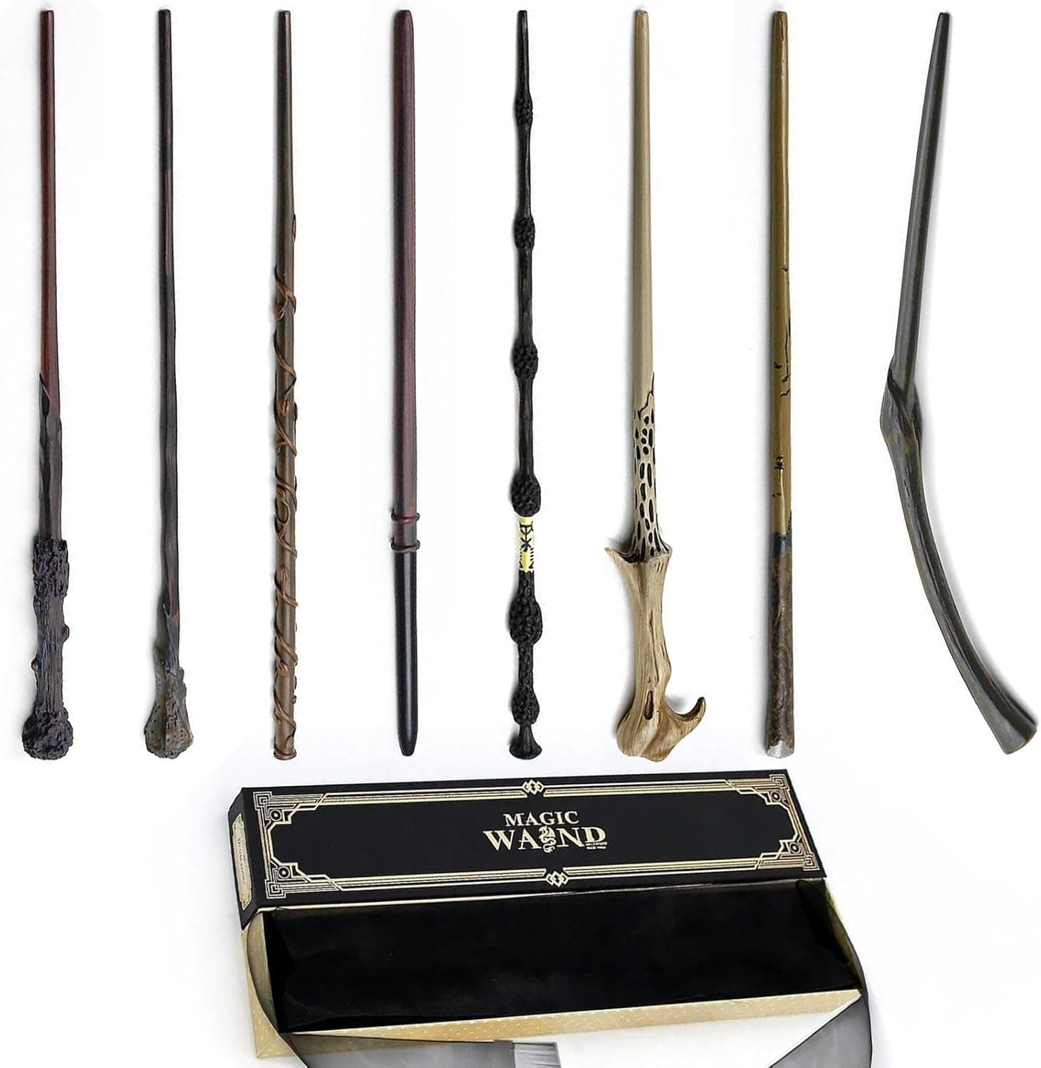 Home Smart Magic Wand collection of Wizard Wands Cast Metal Wand Premium Box (C)