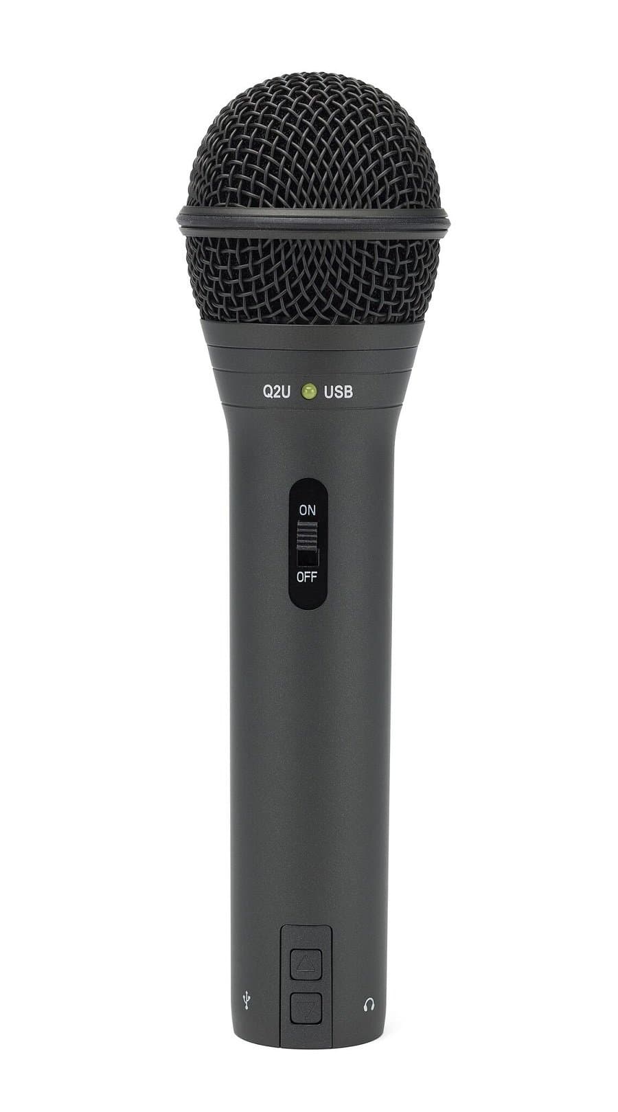 Samson Q2U Handheld Dynamic USB Microphone Recording and Podcasting Pack (Black)