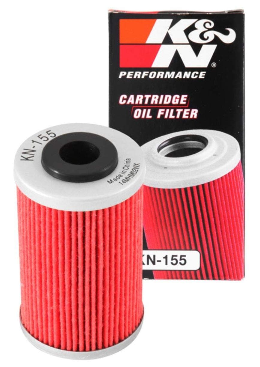 Powersports Oil Filter - Cartridge 41x69mm compatible with KTM, Husqvarna, Husaberg, Polaris, Beta (KN-155), Black