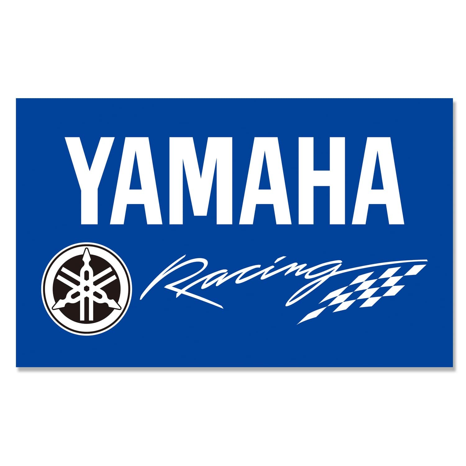 Racing Car Decor Flag for Yamaha Motorcycle Banner 3 ft x 5 ft Polyester with 2 Brass Grommets Vivid Color HD Printing Exhibition, Racing, Car Fans, Porch, Garage Decoration