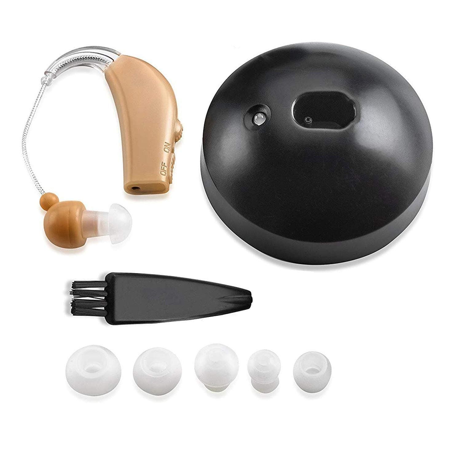 Novicura Sound Amplifier - Discreet Lightweight & Comfortable Sound Enhancer - Mini USB Rechargeable Docking Port