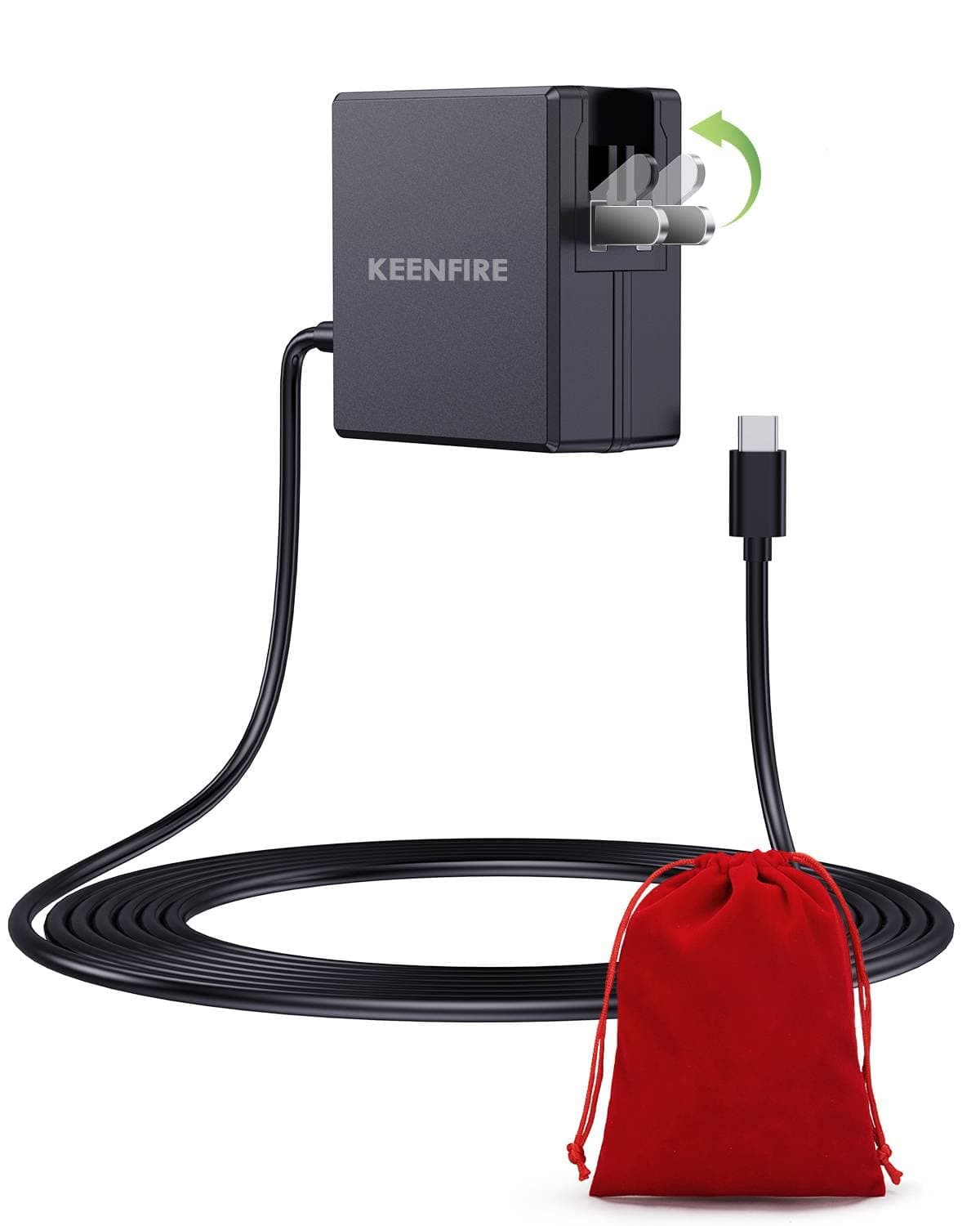 AC Adapter for Nintendo Switch and Switch Lite Switch OLED Charger,Foldable Power Supply Plug for TV Mode Dock 6.5FT Cable 15V/2.6A as Official Original USB Type C Fast Charging kit Pro Controller