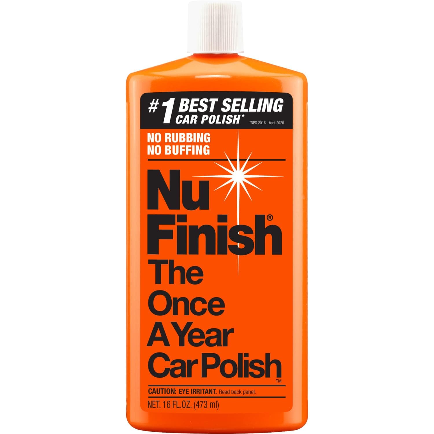 Nu Finish Liquid Car Polish, Better Than Wax, 16 fl oz, White