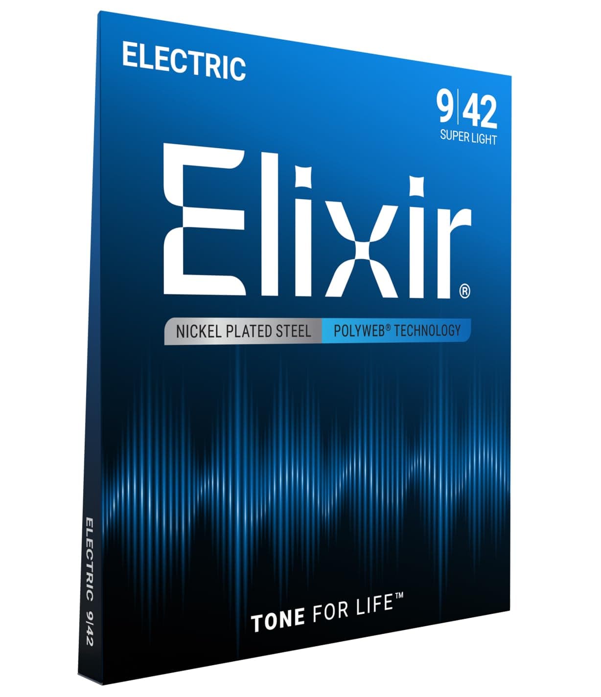 Elixir Strings Electric Guitar Strings, 6 String, Super Light POLYWEB Coating