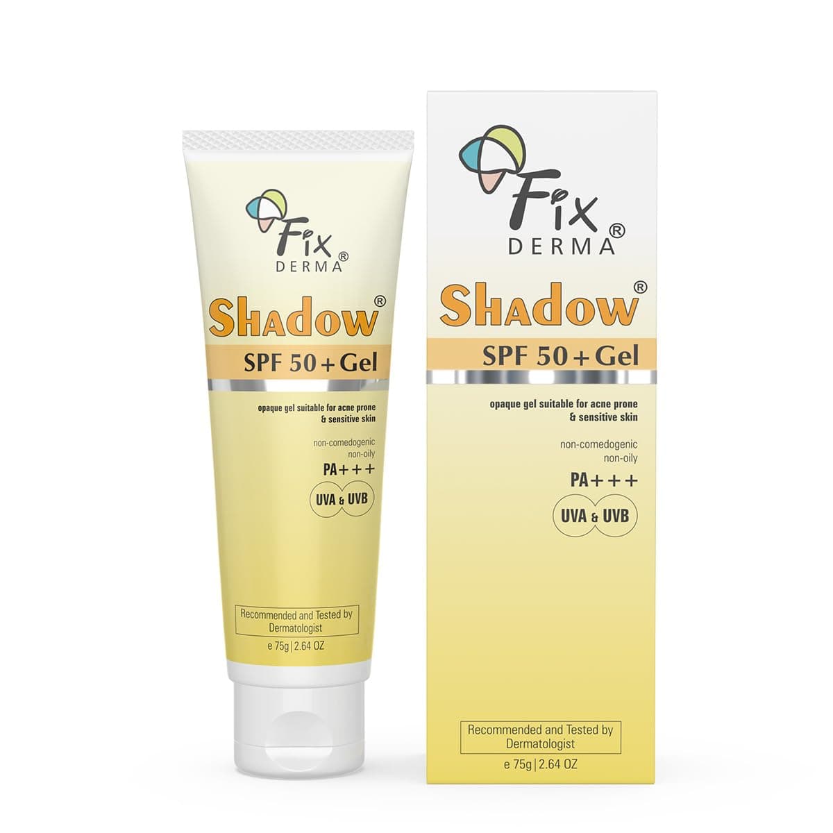 Shadow Gel for Oily Skin - SPF 50 Face Sunscreen, Water Resistant Moisturiser - 2.64 OZ
