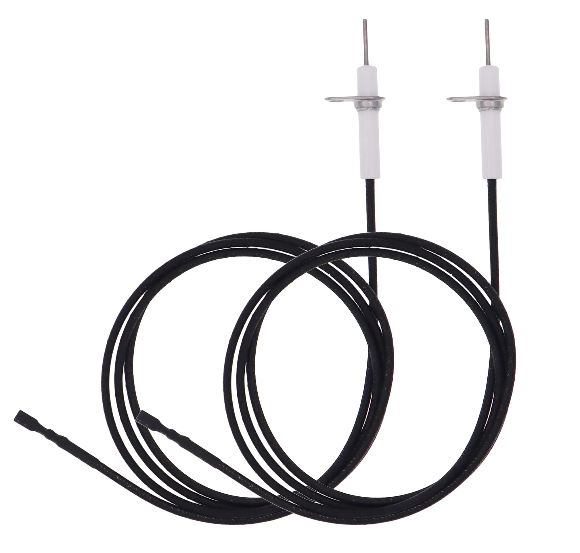 METER STAR 2Pc 38" Pulse Ignitor Wire & Ceramic Electrode Assembly Replacement,Ignition Electrode Can DIY Bending for Pulse Ignitor Spark Plug Ignition Electrode Replacement