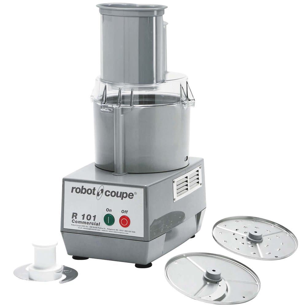 Robot CoupeR 101 Combination Cutter and Vegetable Slicer with 2.5 qt. Gray Polycarbonate Bowl - 120V
