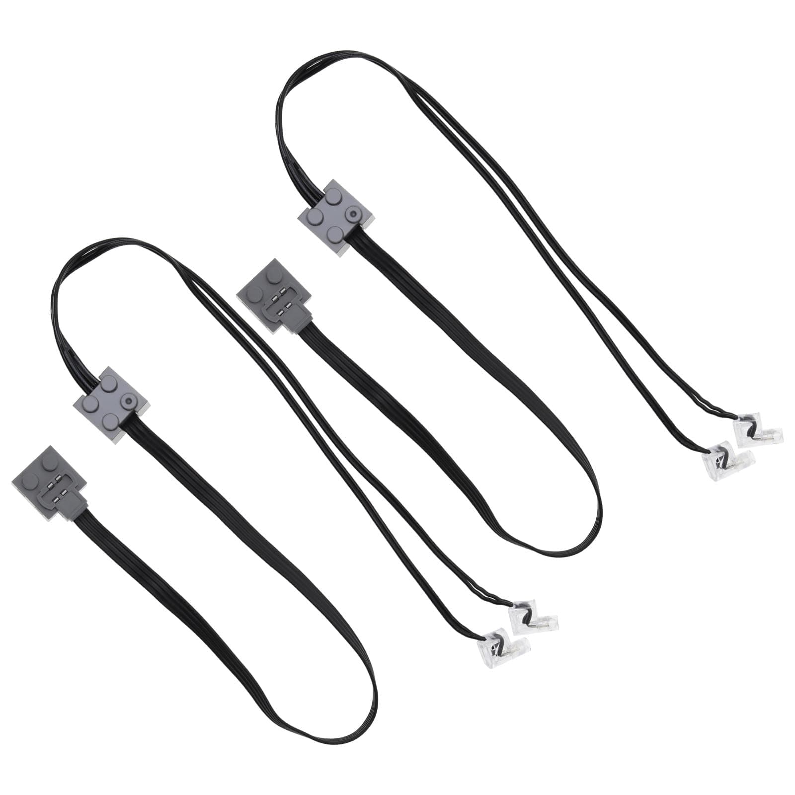 2PCS LED Light Link Line Cable Technic Power Function Compatible with Lego 8870 Train Vehicle Bricks Building Blocks Toy 50cm