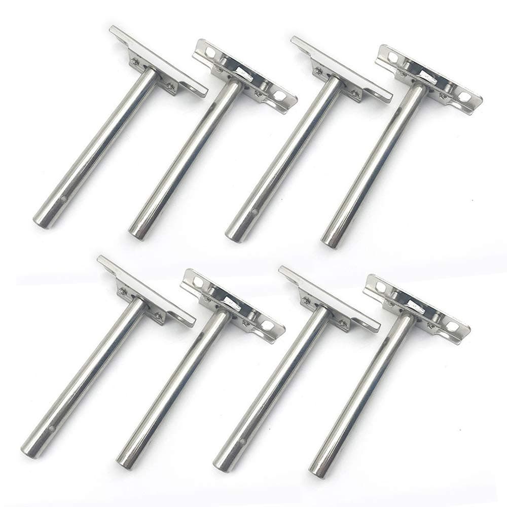 8 Pack Heavy Duty Floating Shelf Bracket Concealed Metal Strong Mounted Shelf Support for Cabinet Wall Home DIY Decoration (4 inches)