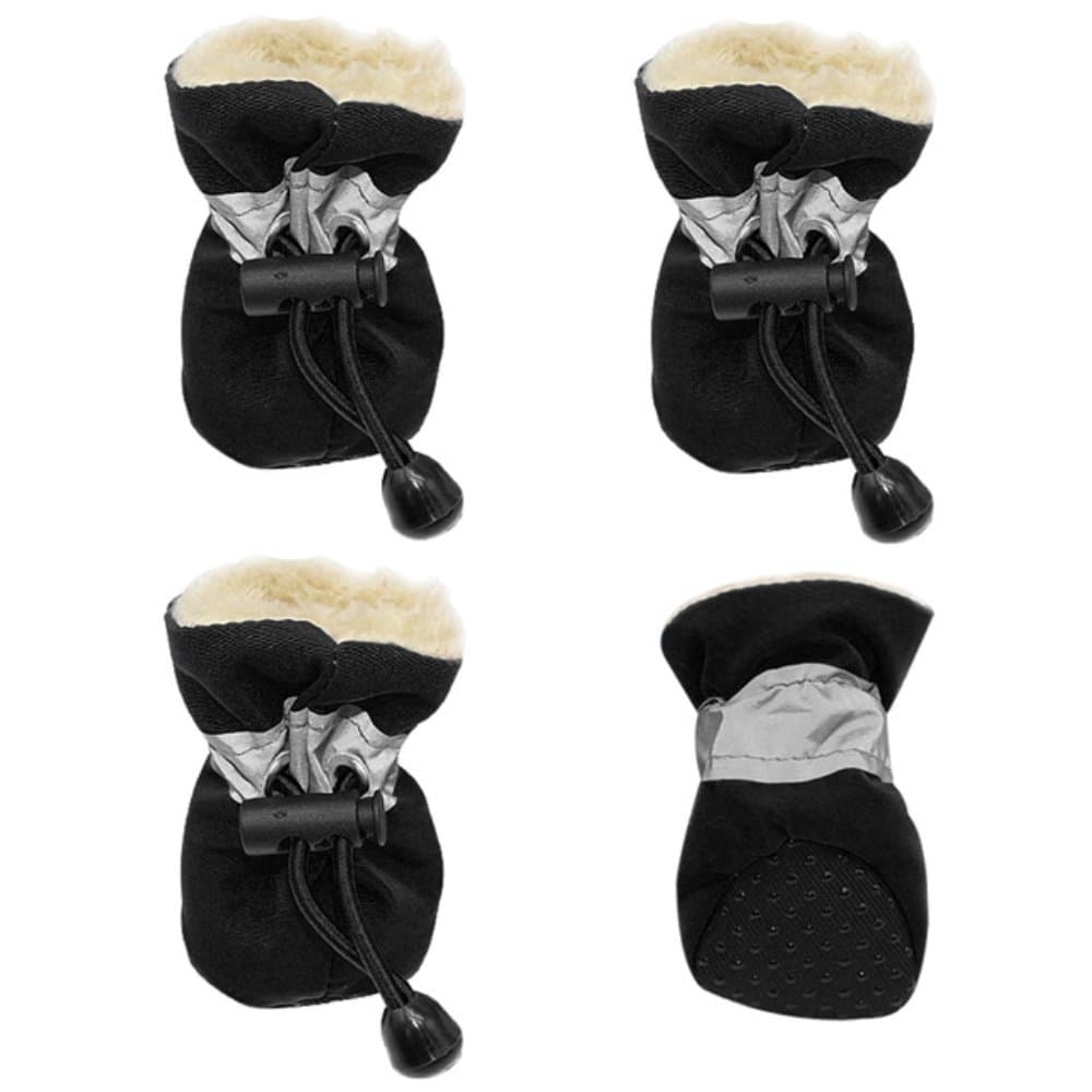 4pcs Pet Dog Anti-Slip Rain Snow Boots Footwear Puppy Cats Thick Warm Socks