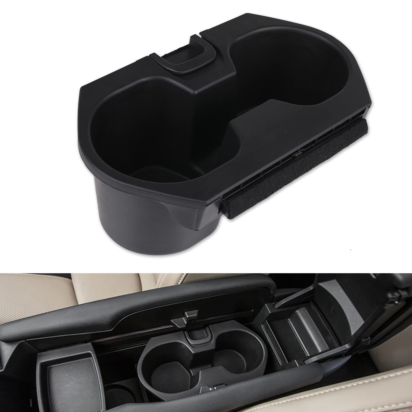 Honda Civic Cup Holder Insert - 2016-2021 LX, EX, Si, Sport, Hatchback Accessory - 83446-TBA-A01ZA