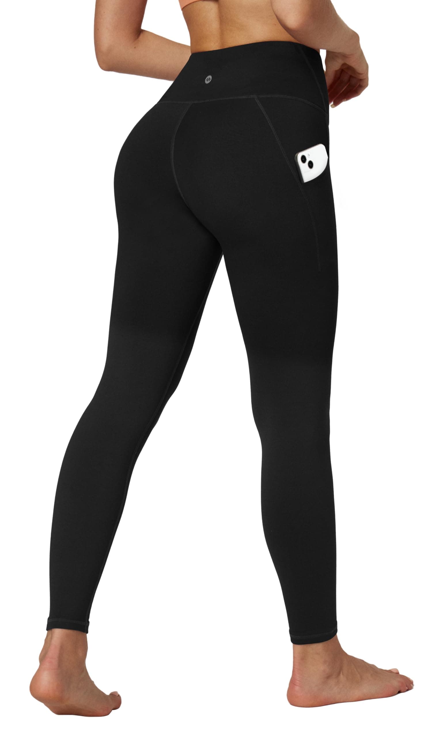 Women's Fleece Lined Leggings with Pockets Winter Thermal Leggings for Women High Waisted Yoga Warm Leggings