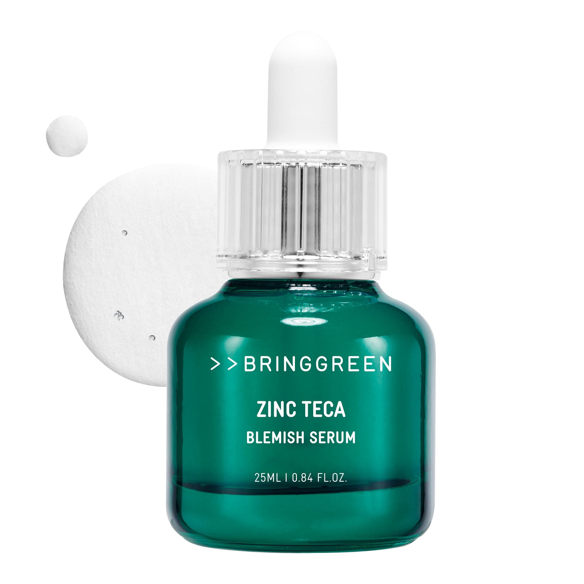 BRING GREEN Zinc Teca Trouble Serum | Mild Acne Serum, Soothing Effect for Distressed Skin, Improves Skin in 3 Days