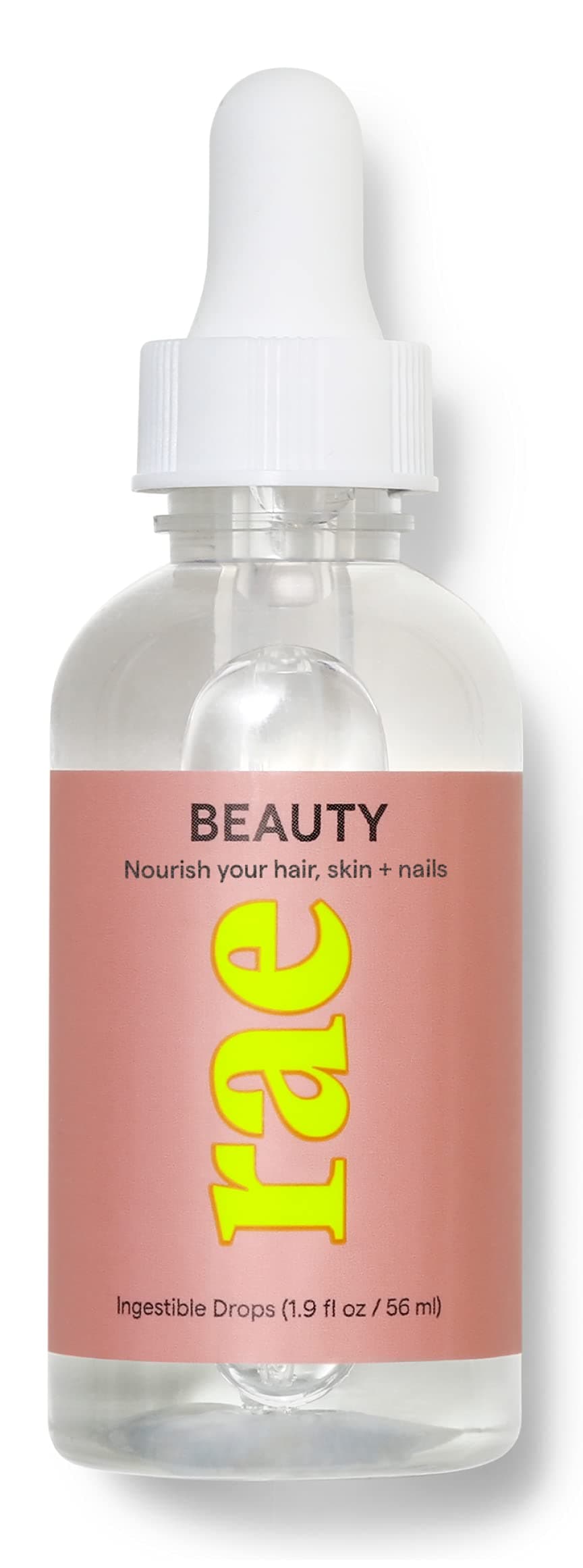 Rae Wellness Beauty Drops - Liquid Biotin Supplement for Healthy Hair, Skin, Nails - Vegan, Non-GMO, Gluten-Free - 1.9 fl.oz (15 Servings)