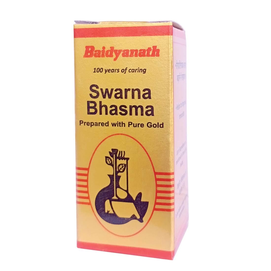 Baidyanath Nagpur Swarna Bhasma with Pure Gold, 125 Mg