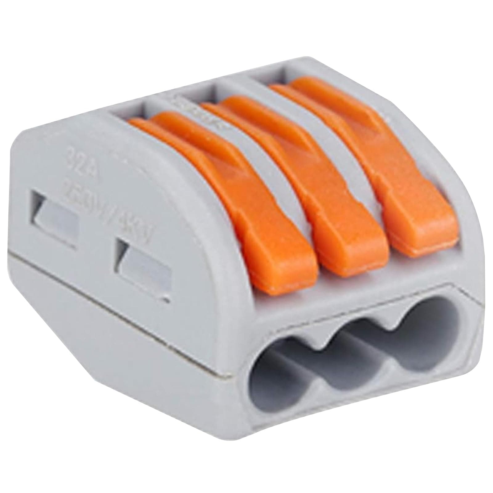 Lever Wire Connectors Compact Splicing Wire Connectors Fast Connection Terminal Electrical Connectors 3 Conductor for Quick Connect 28-12 AWG (50 Pack)