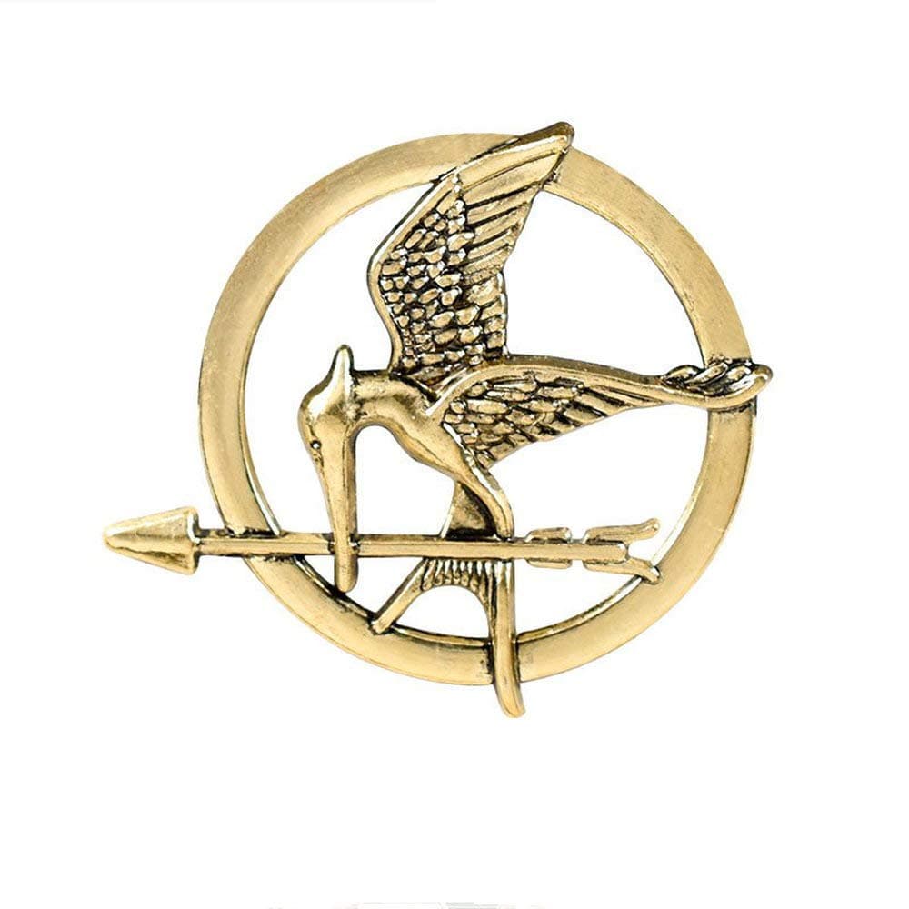 The Hunger Games Ridiculous Bird Vintage Punk Rock Style Brass Brooch Pin for Women or Men