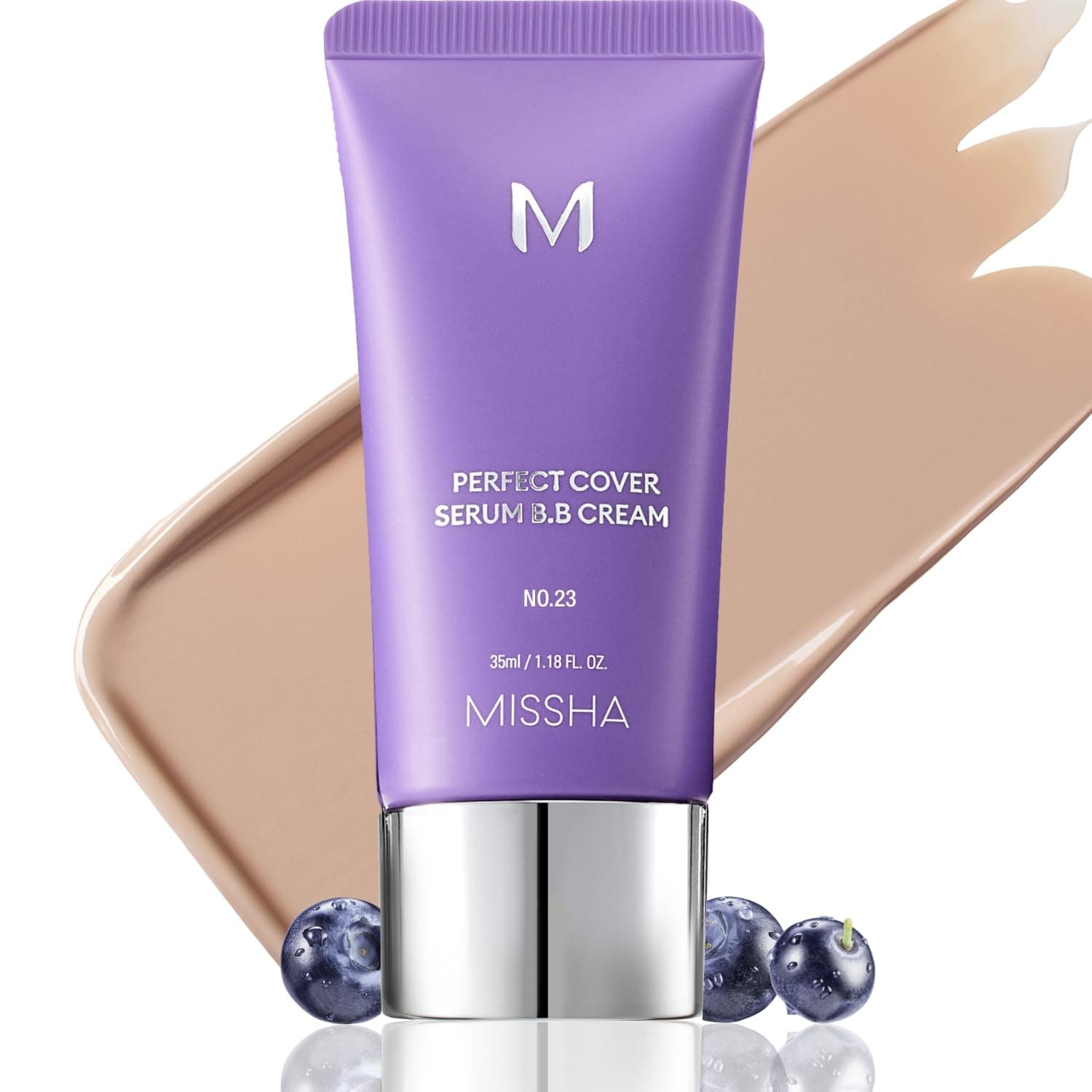 Missha, Perfect Cover Serum B.B Cream, No. 23 Natural Beige, 1.18 fl oz (35 ml)