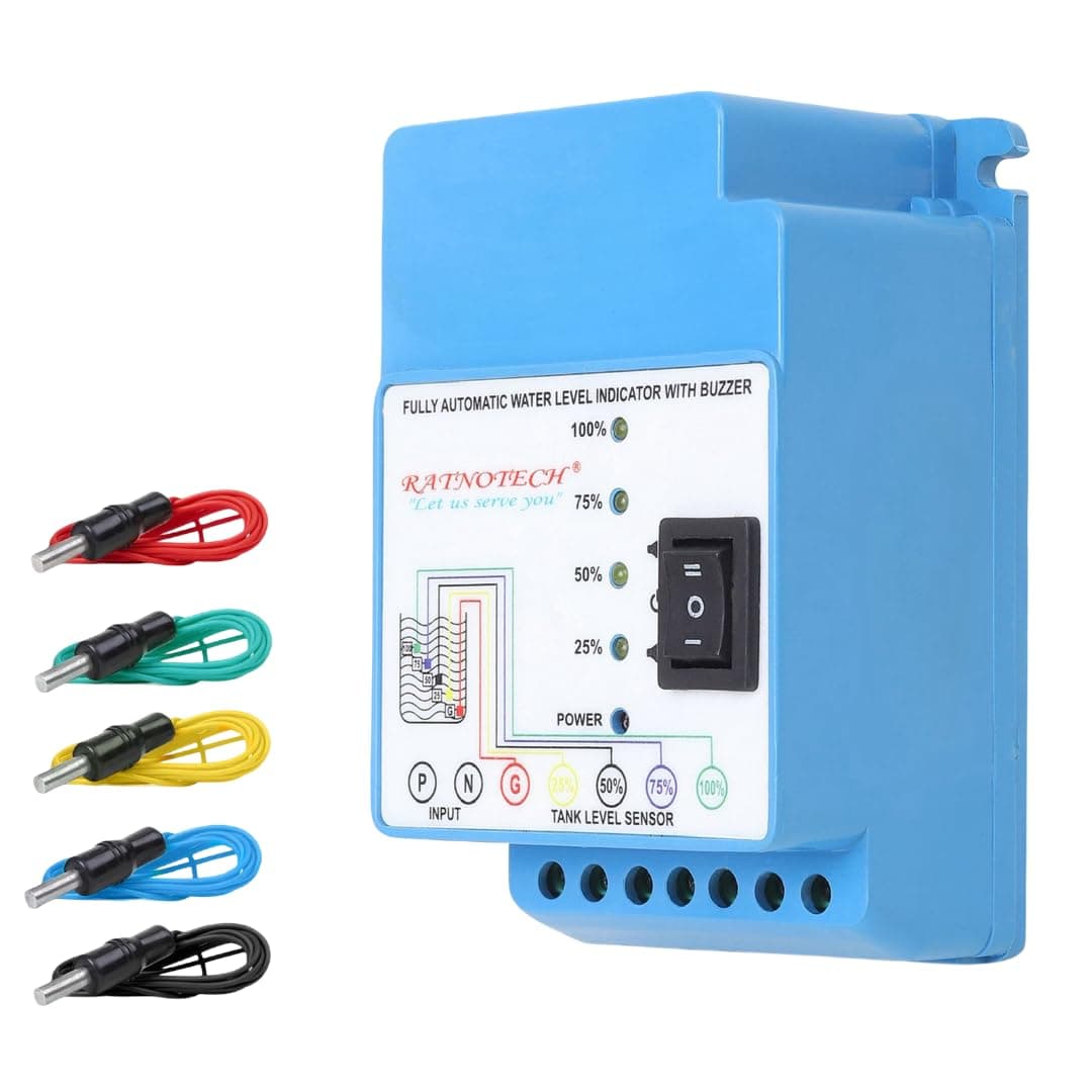 Automatic Water Level Indicator with Buzzer Alarm