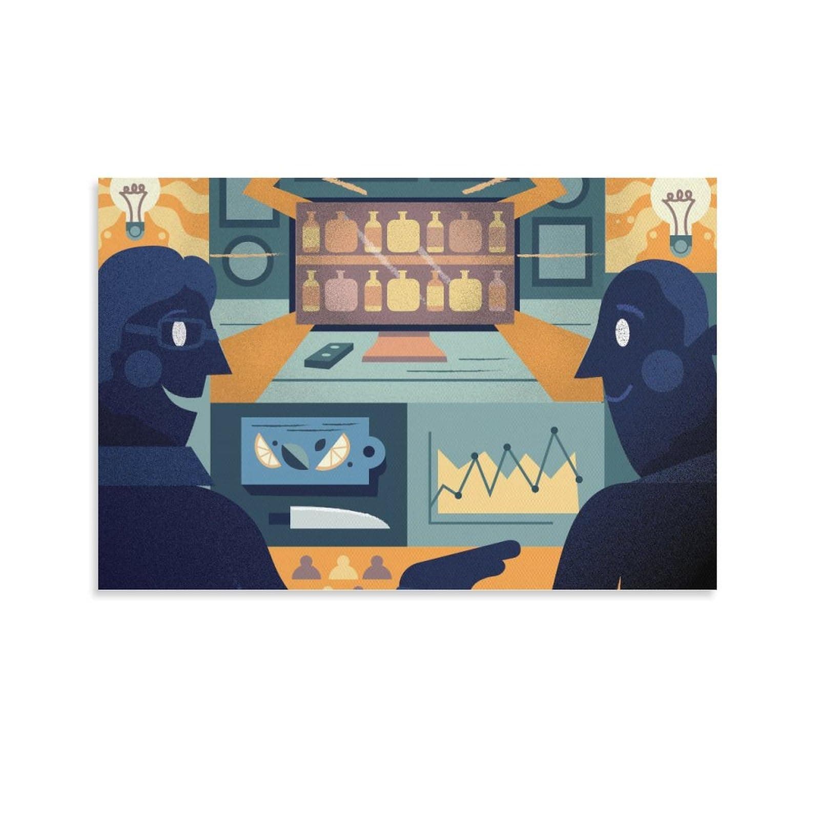 Posters for Room Aesthetic ADAM KOON Canvas Wall Art for Living Room Fantasy Artwork Poster Frame Poster Decorative Painting Canvas Wall Art Living Room Posters Bedroom Painting 08x12inch(20x30cm)