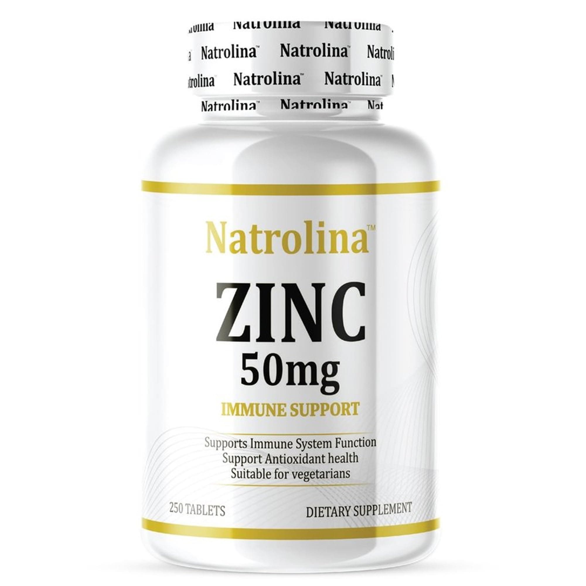 Zinc Chelated 50mg 250 Tablets | Supports Immunity, Antioxidant Protection, Reproductive Function, Enzyme Activity, Skin Care | Essential Mineral Supplement | Gluten Free