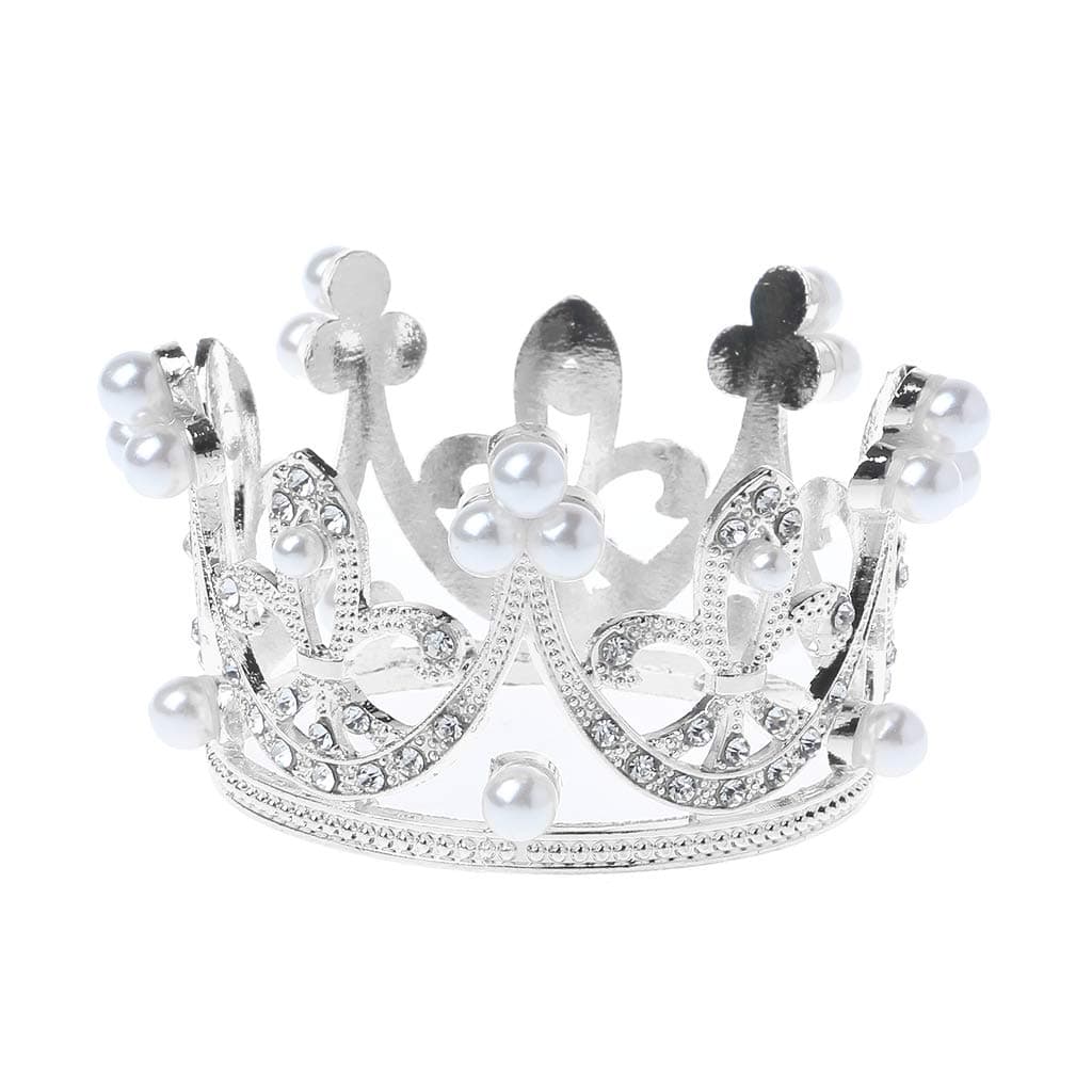Zripool Little Baby Girls Boys Photography Gold Crown Props Little Baby Photo foto shooting Crown Accessories Infant bebe fotografia Prop (Silver)