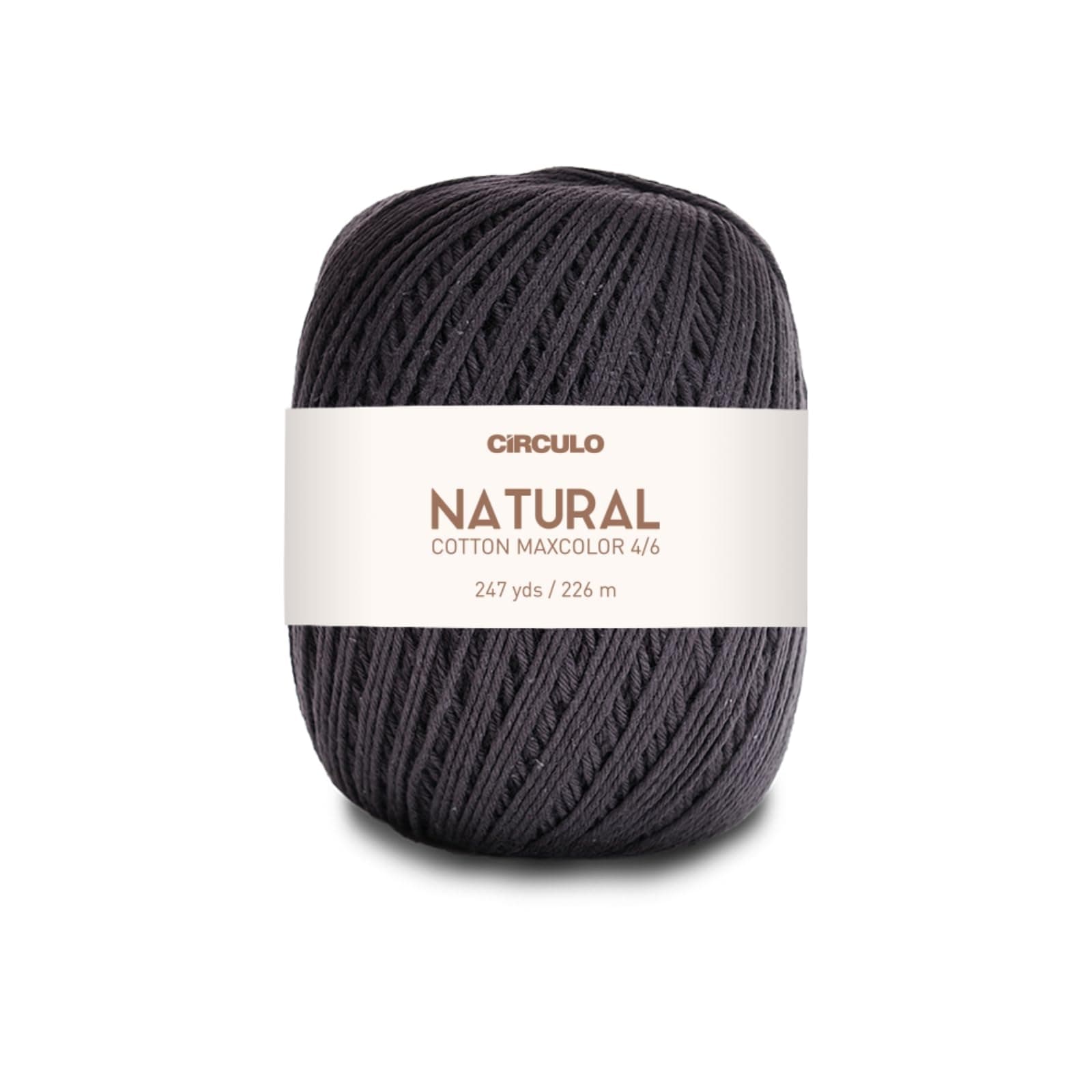 Natural Cotton Maxcolor 4/6 by Círculo – 247 yds, 7 oz – Light Worsted – 100% Brazilian Virgin Cotton (Pack of 1 Ball) (8323)