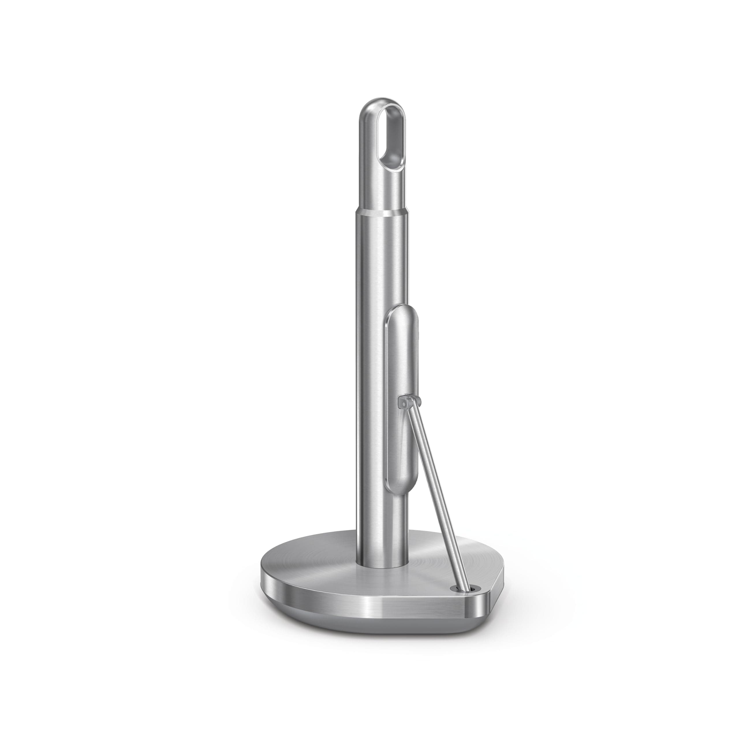 simplehuman Tension Arm Standing Paper Towel Holder, Brushed Stainless Steel