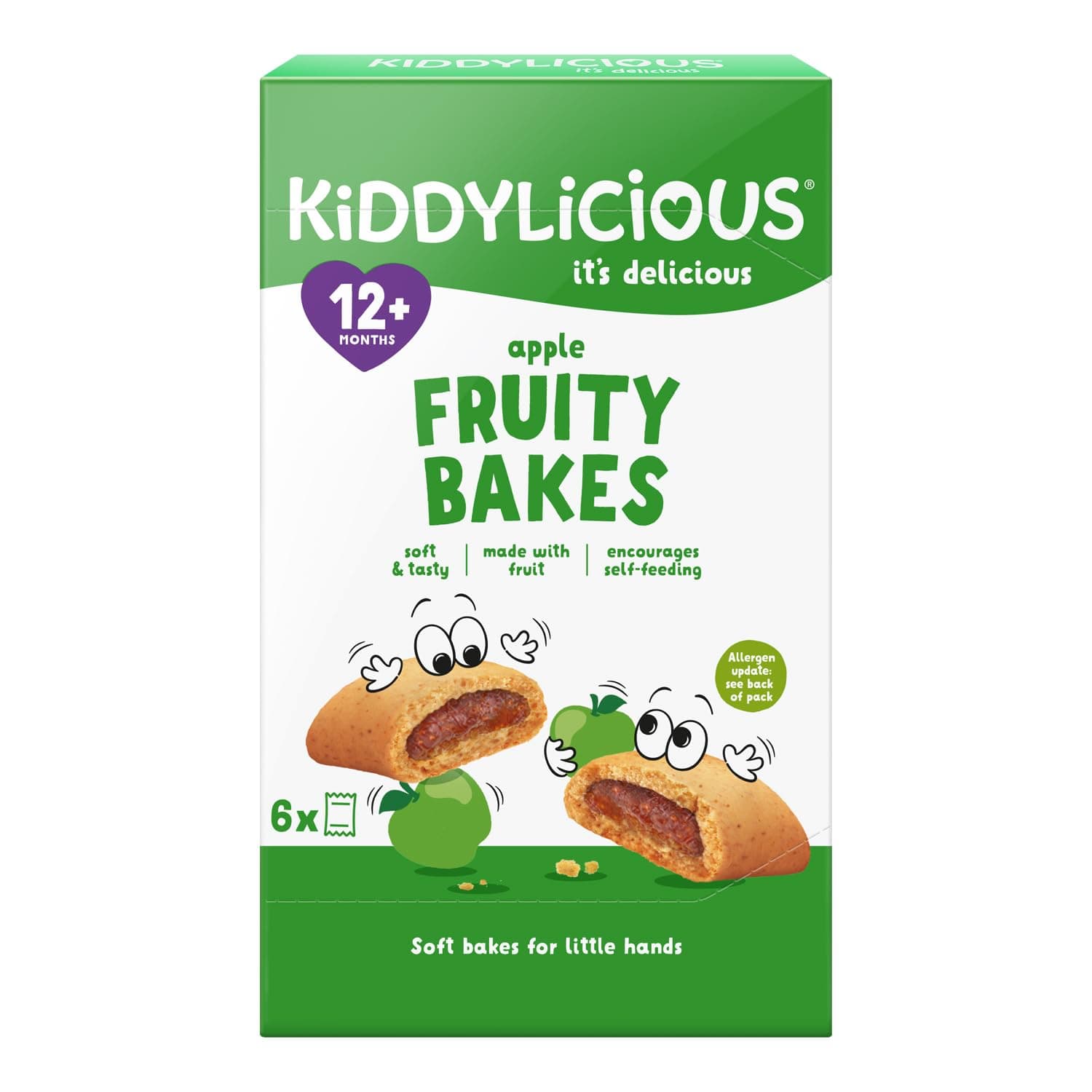 Apple Fruity Bakes Gluten & Dairy Free Kids Snack, Suitable for 12+ Months 6x22 gms