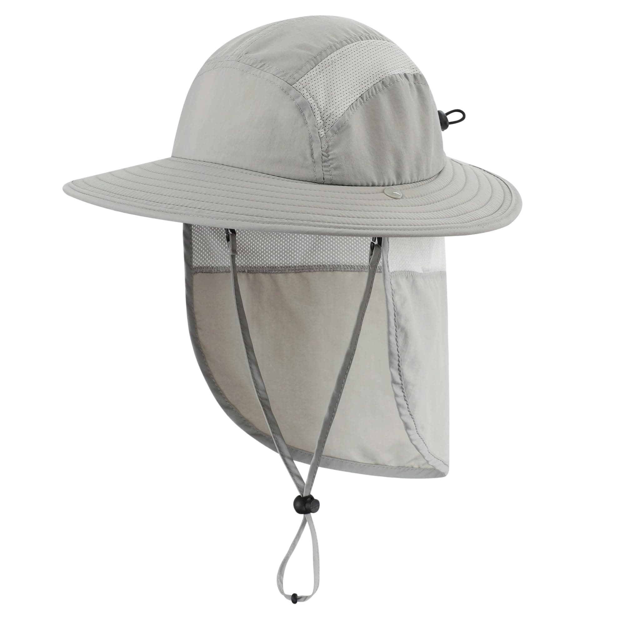 UPF 50+ Boys Sun Hat with Neck Flap Wide Brim Summer Beach Bucket Hat for Boys Girls Toddler Kids Safari Hat