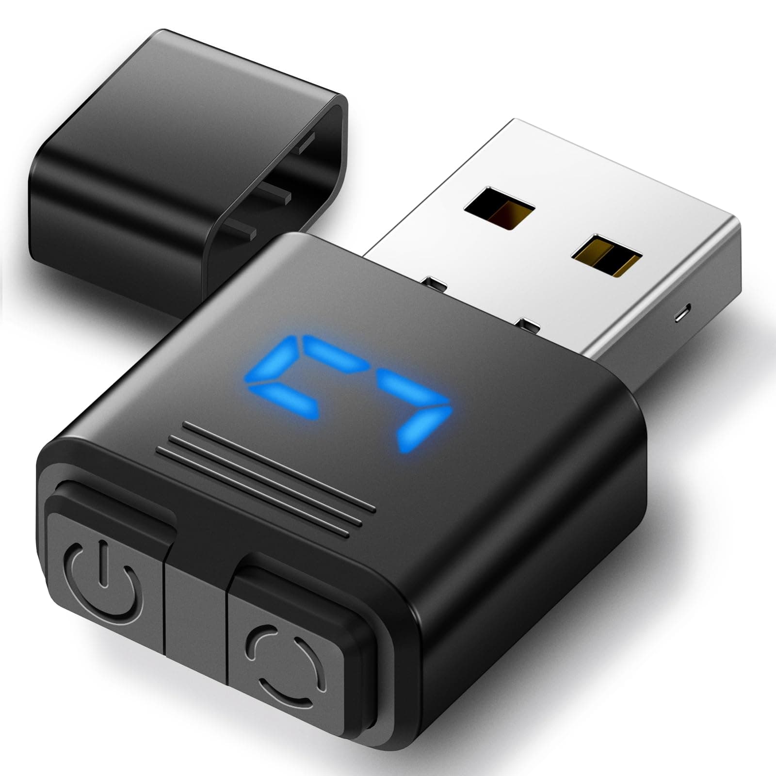 Undetectable Mouse Mover,USB Mouse Jiggler Mover Device with LED Screen,3-Modes Available,for Working from Home,Gaming,Mouse Shaker Wiggler Keeps PC/Laptop Active to Improve Office Efficiency