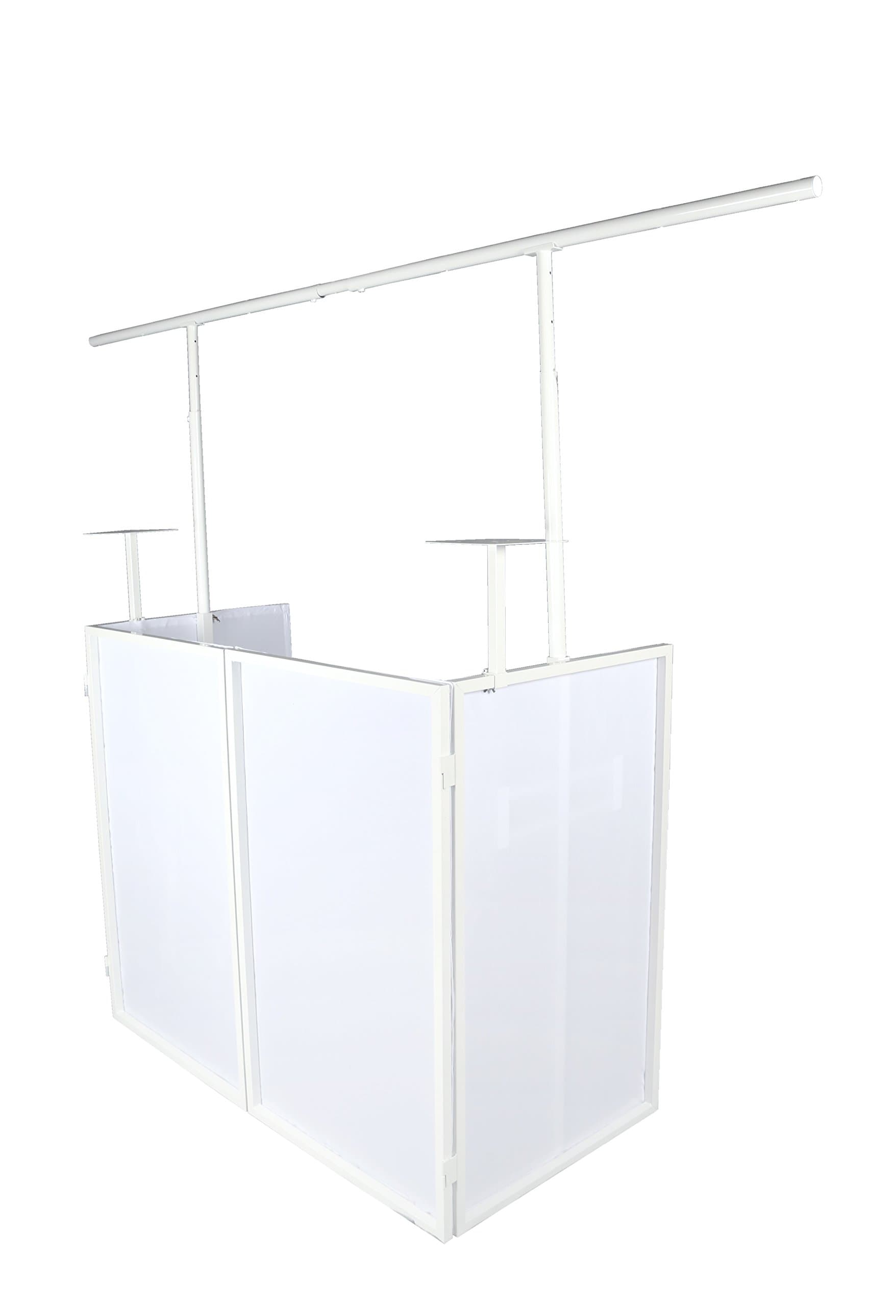 Novopro SDX V2 Foldable DJ Booth White, (SDXBOOTHWHT)