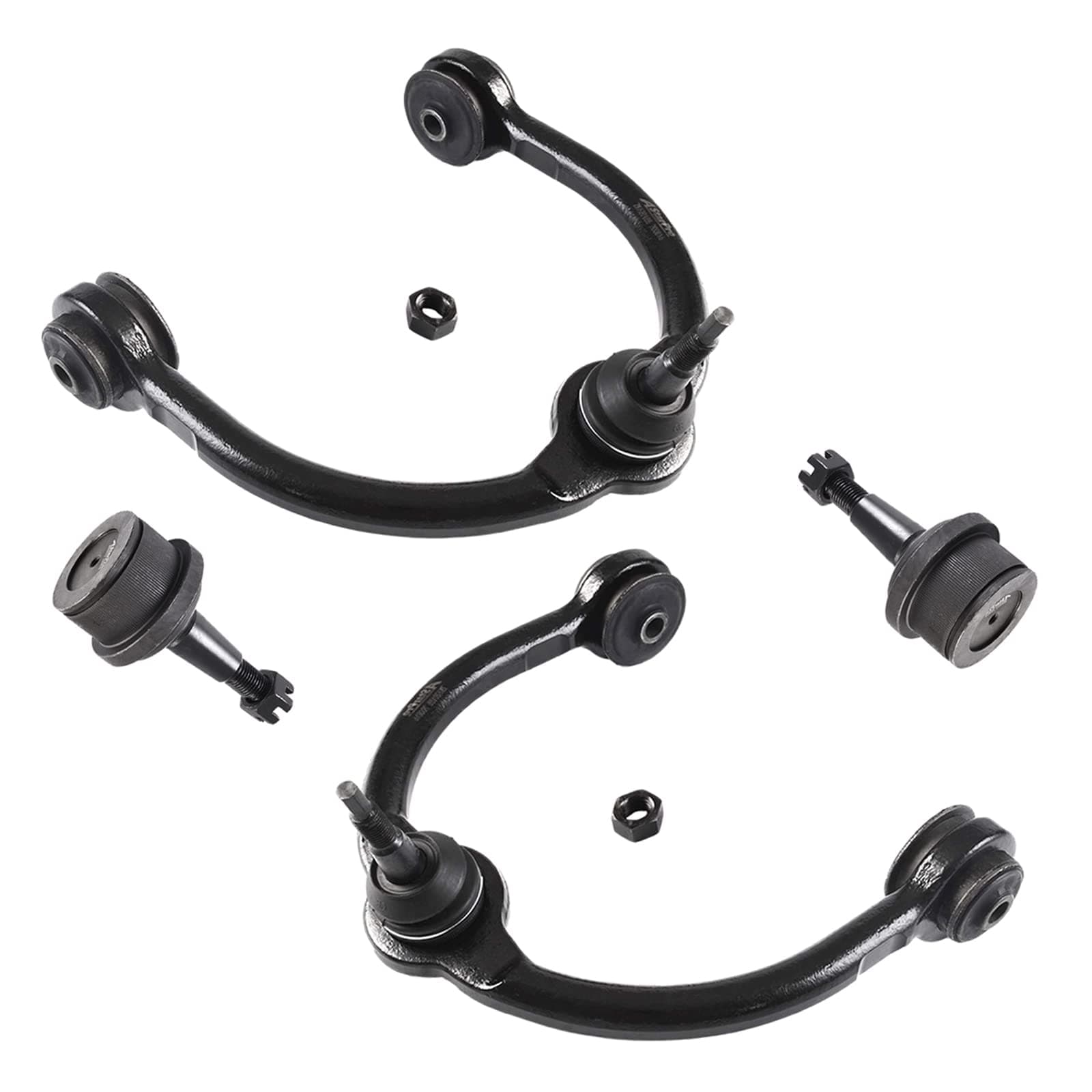 ASTARPRO 4pc Replacements for Front Upper Control Arm, Front Lower Ball Joints Compatible with 2006-2010 Commander, 2005-2010 Grand Cherokee