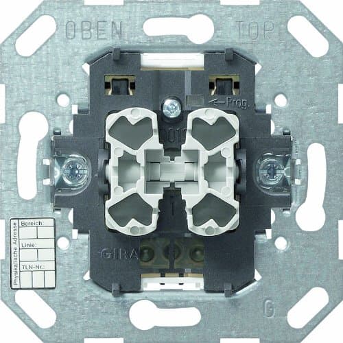 GIRA 018500 Taster BA 2fach 2 Punkt KNX/EIB Eins. by Gira