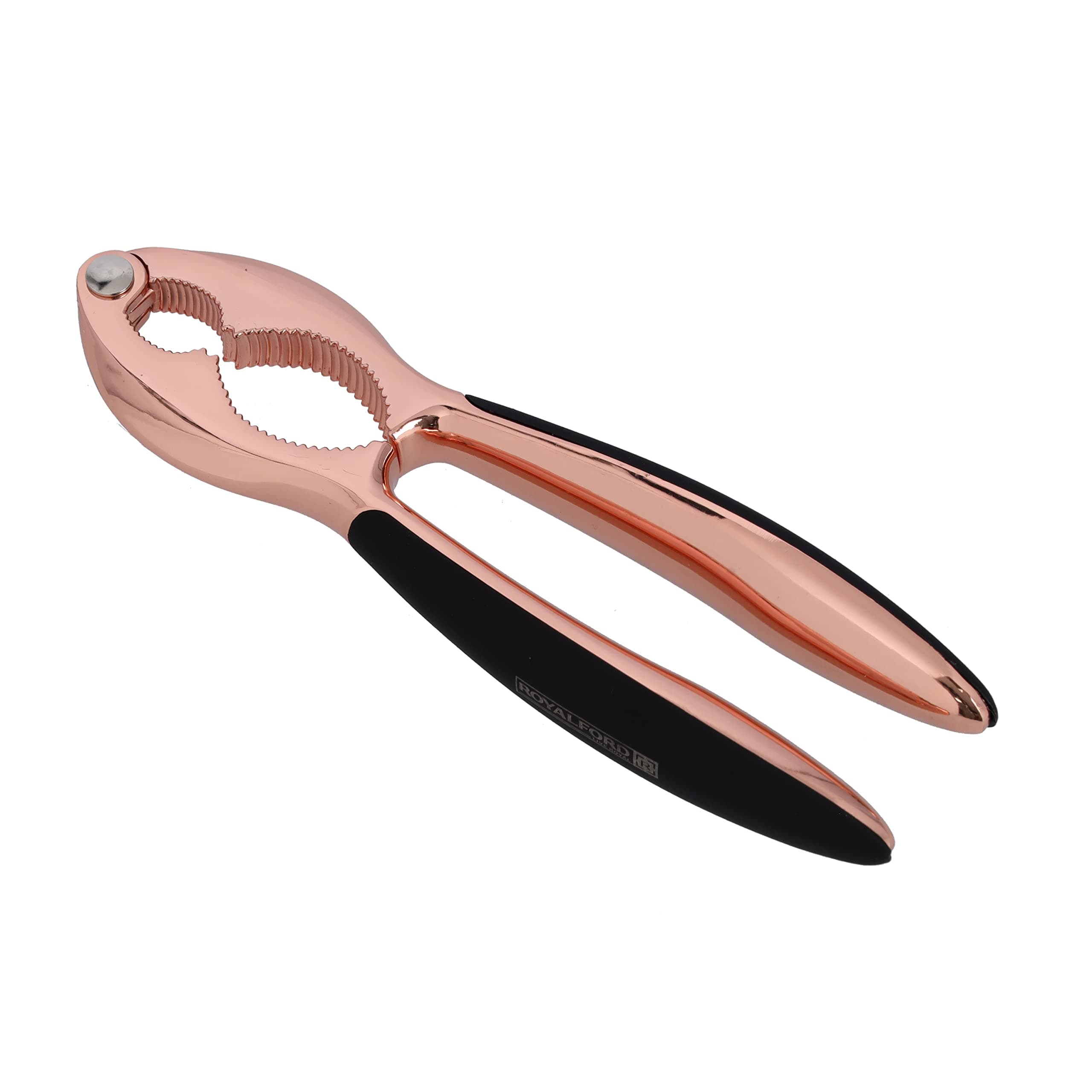 Royalford Nut Cracker, Made Of Zinc Alloy, RF10230 | Walnut Cracker Heavy Duty Shell Seafood Opener Tool With Non-Slip Handle, Multi