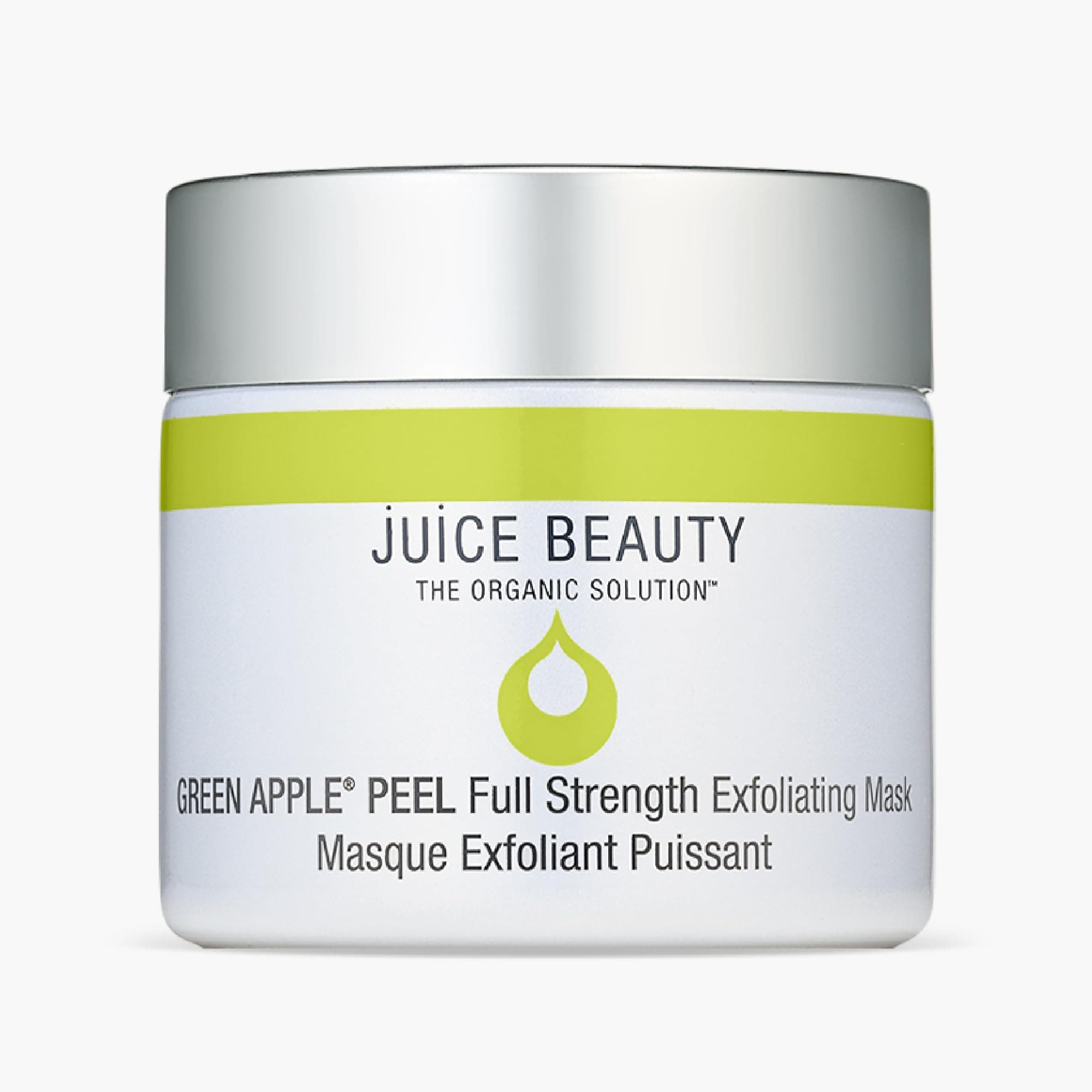 Green Apple Peel Full Strength Exfoliating Mask - 60 mL - Spa-Grade Facial Peel to Exfoliate + Even Skin Tone - Vegan, Cruelty Free