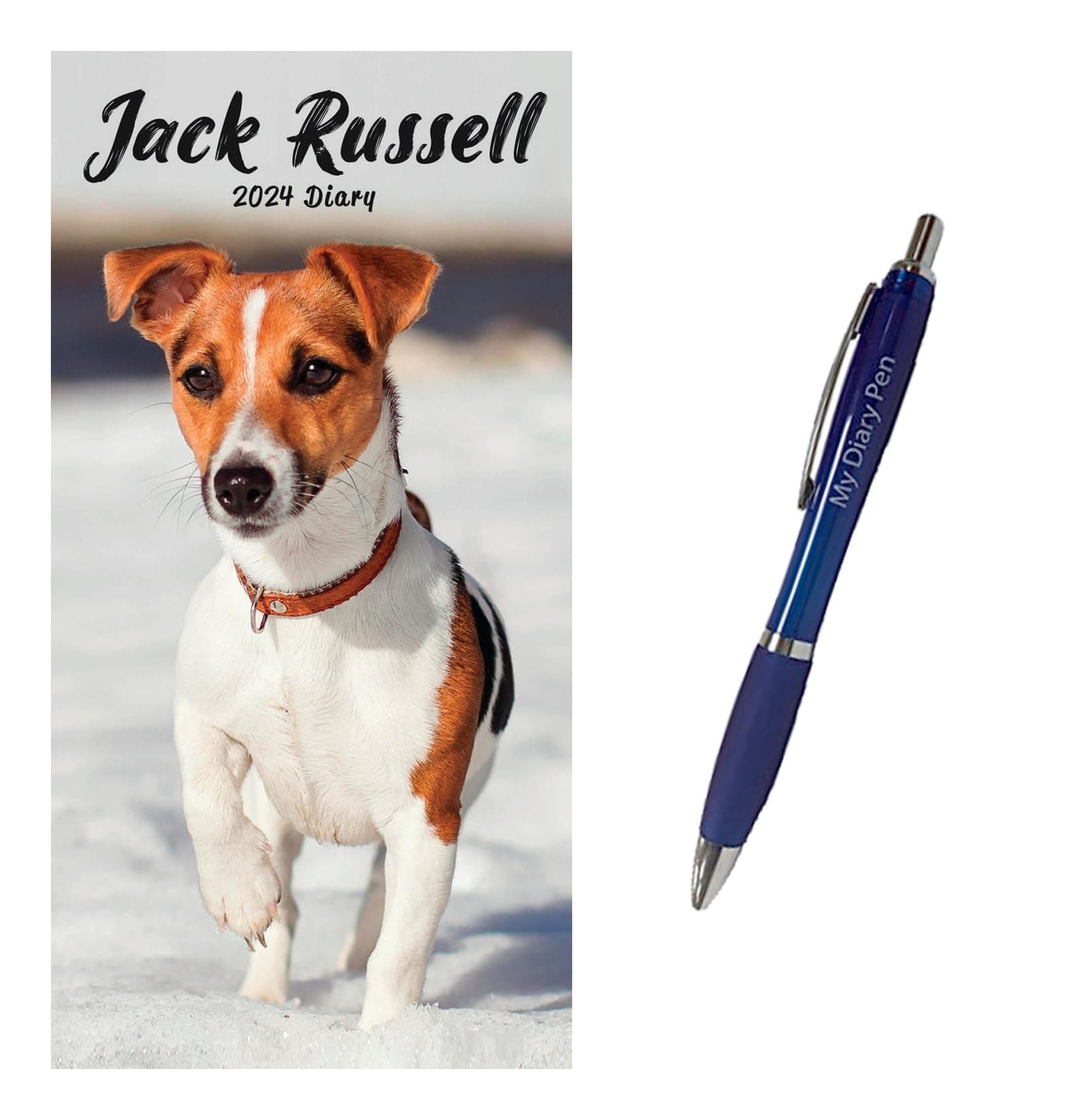 calendars Jack Russell Terriers Personal Organiser Slim Diary 2024 + EXCLUSIVE LIMITED EDITION PEN