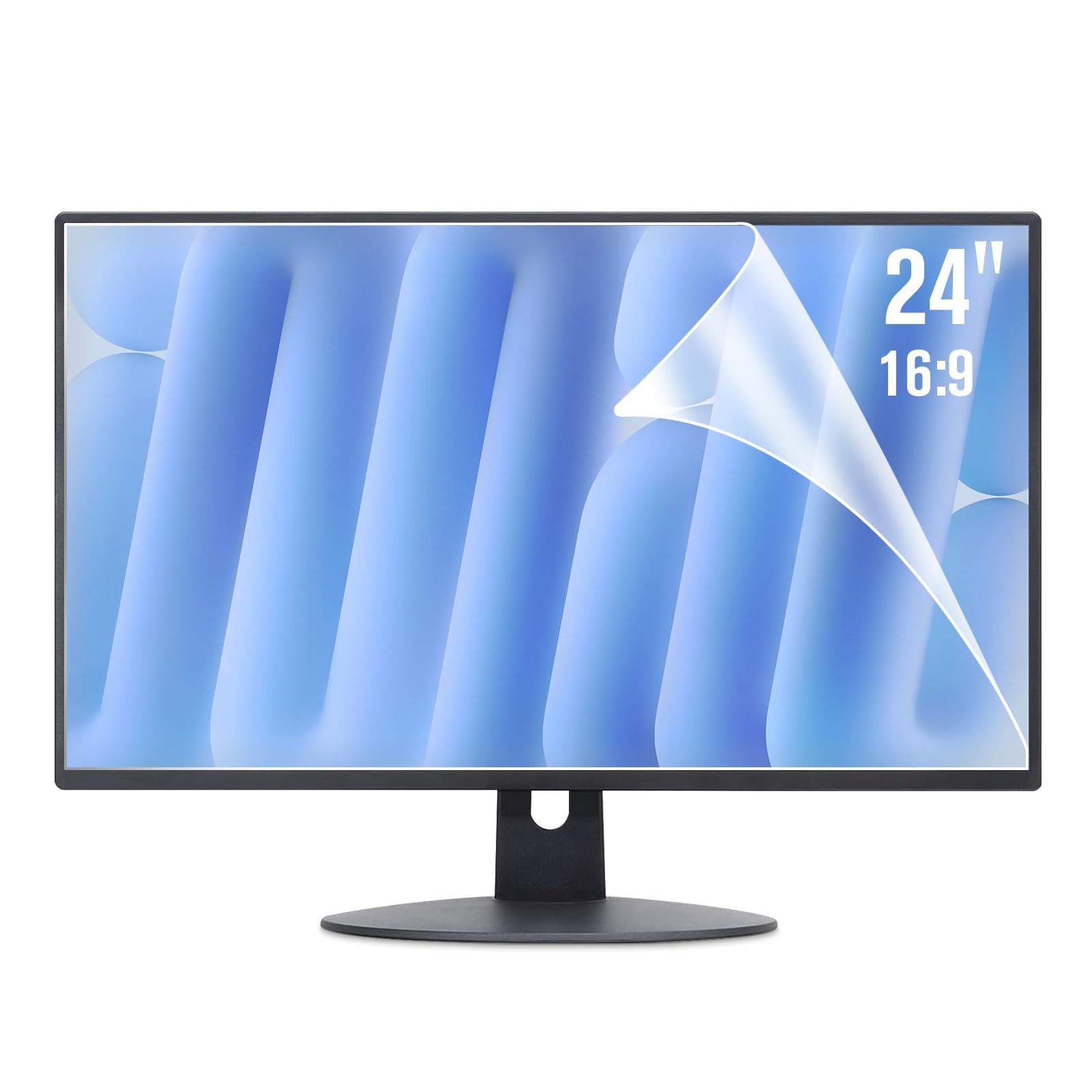 F FORITO 2-Pack 24 inch 16:9 Matte Anti Glare Computer Screen Cover, 24" Anti Glare Film Compatible with All 24" Dell/Sceptre/LG/SANSUI/Philips/KOORUI/AOC Widescreen Monitors