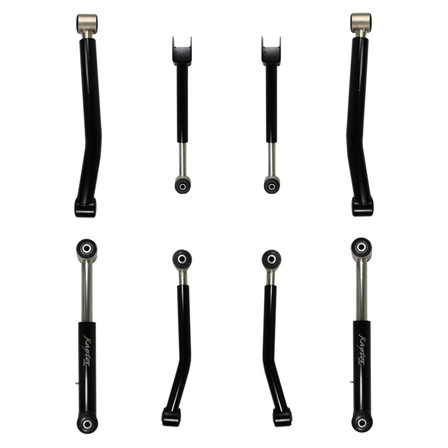 Heavy Duty Adjustable Control Arm 8 pc Kit for 2007-2018 Jeep JK